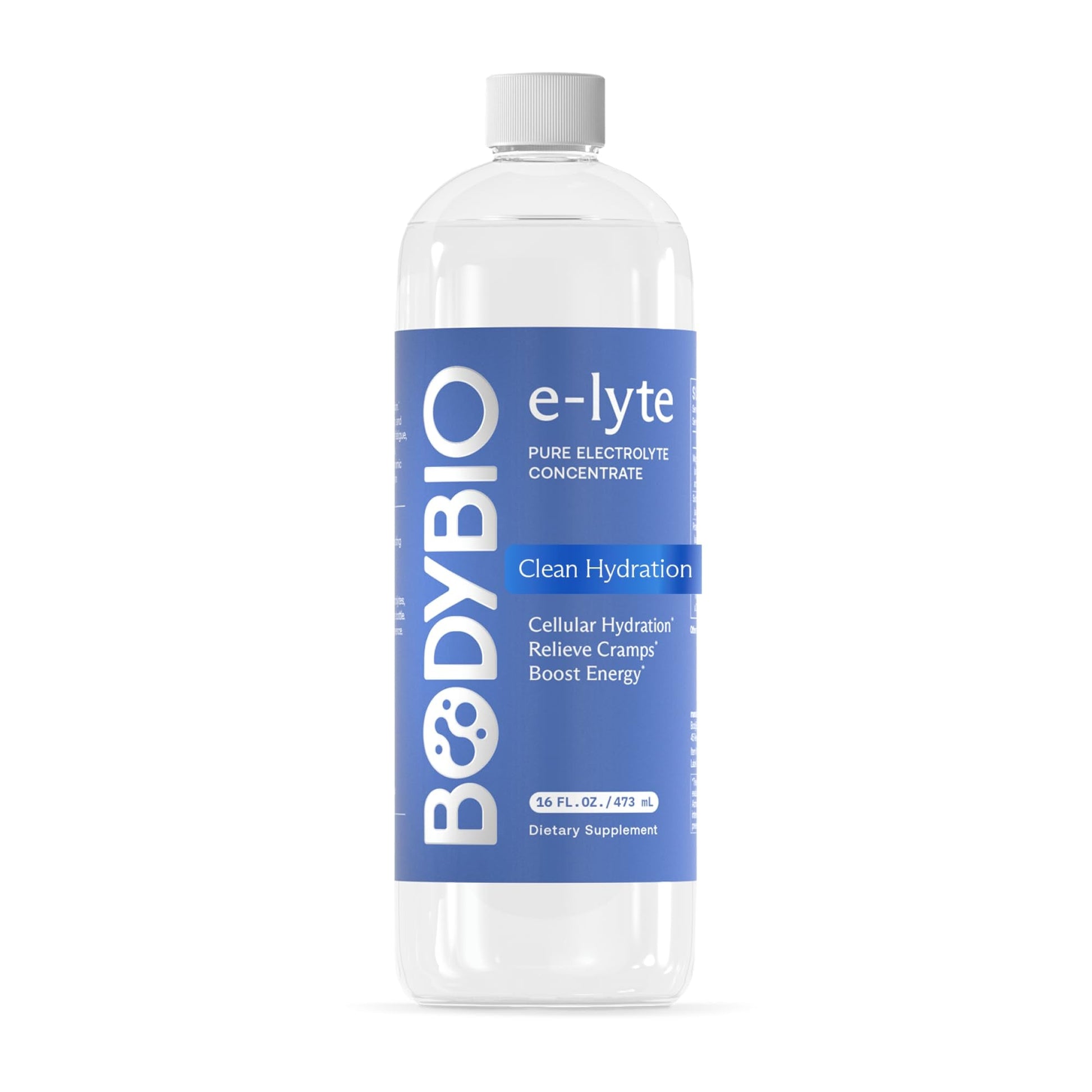 BodyBio e-lyte - Liquid Electrolyte Concentrate for Clean Hydration, Energy & Cramp Relief - No Sugar, No Artificial Flavors, No Fillers, Keto Friendly - PrimeBioHealth - canada supplements