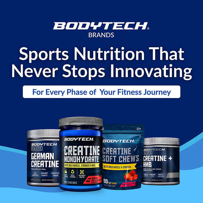 BodyTech 100% Pure Creatine Monohydrate Powder - Micronized for Maximum Absorption - Supports Muscle Strength & Power Output - PrimeBioHealth - canada supplements