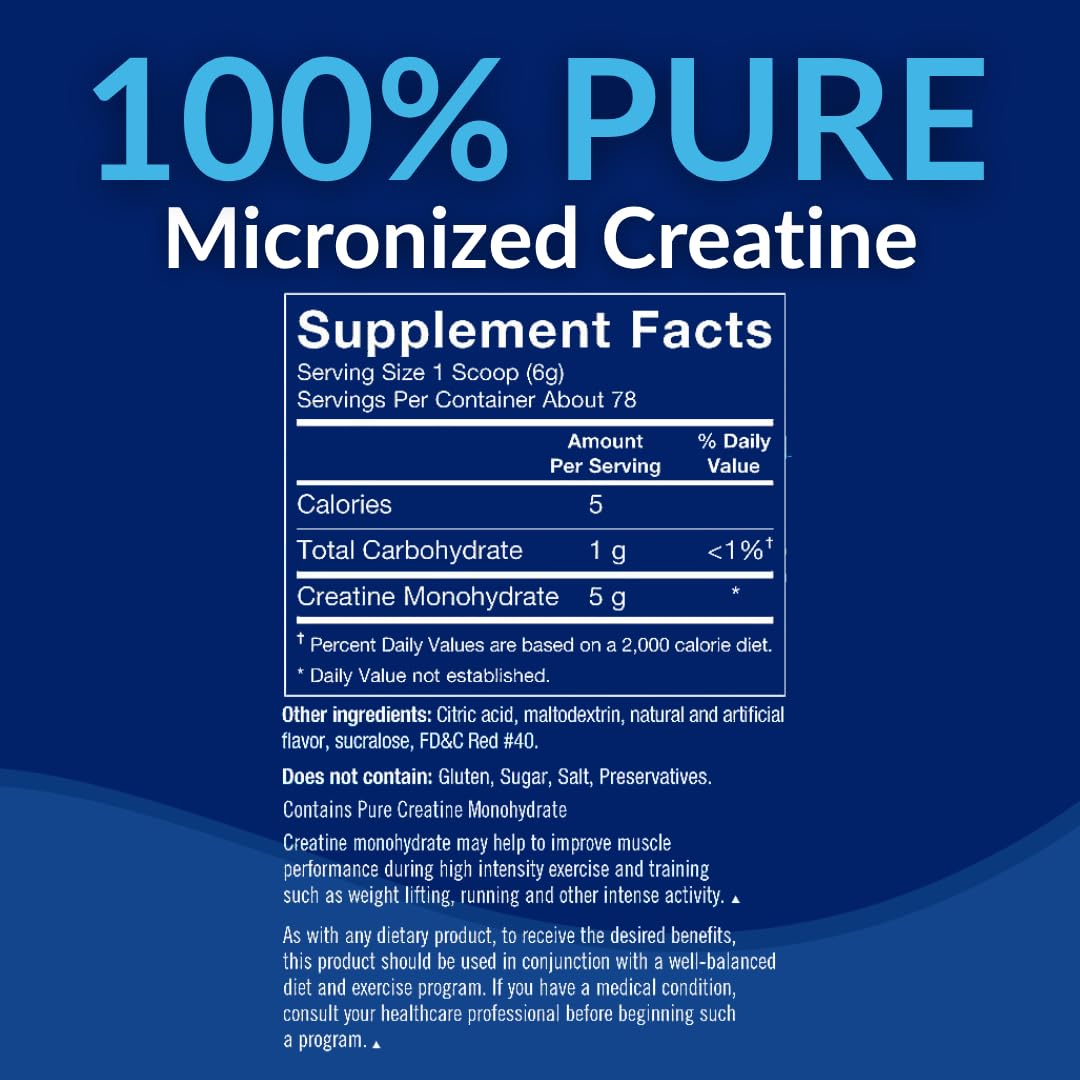 BodyTech Creatine Monohydrate Powder a Micronized a Fruit Punch (11.64 Oz./55 Servings) - PrimeBioHealth - canada supplements