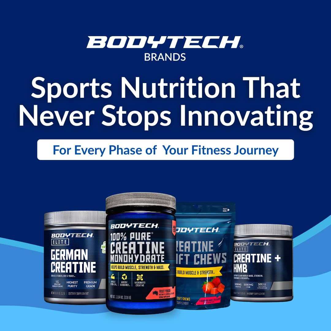 BodyTech Creatine Monohydrate Powder a Micronized a Fruit Punch (11.64 Oz./55 Servings) - PrimeBioHealth - canada supplements