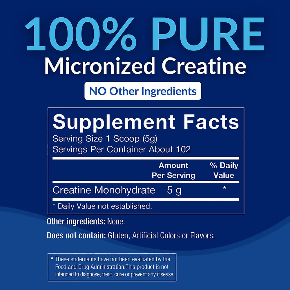 BodyTech Creatine Monohydrate Powder, Unflavored Micronized Creatine Formula for Men and Women, 5g per Serving, Pre Workout & Post Workout Supplement - PrimeBioHealth - canada supplements