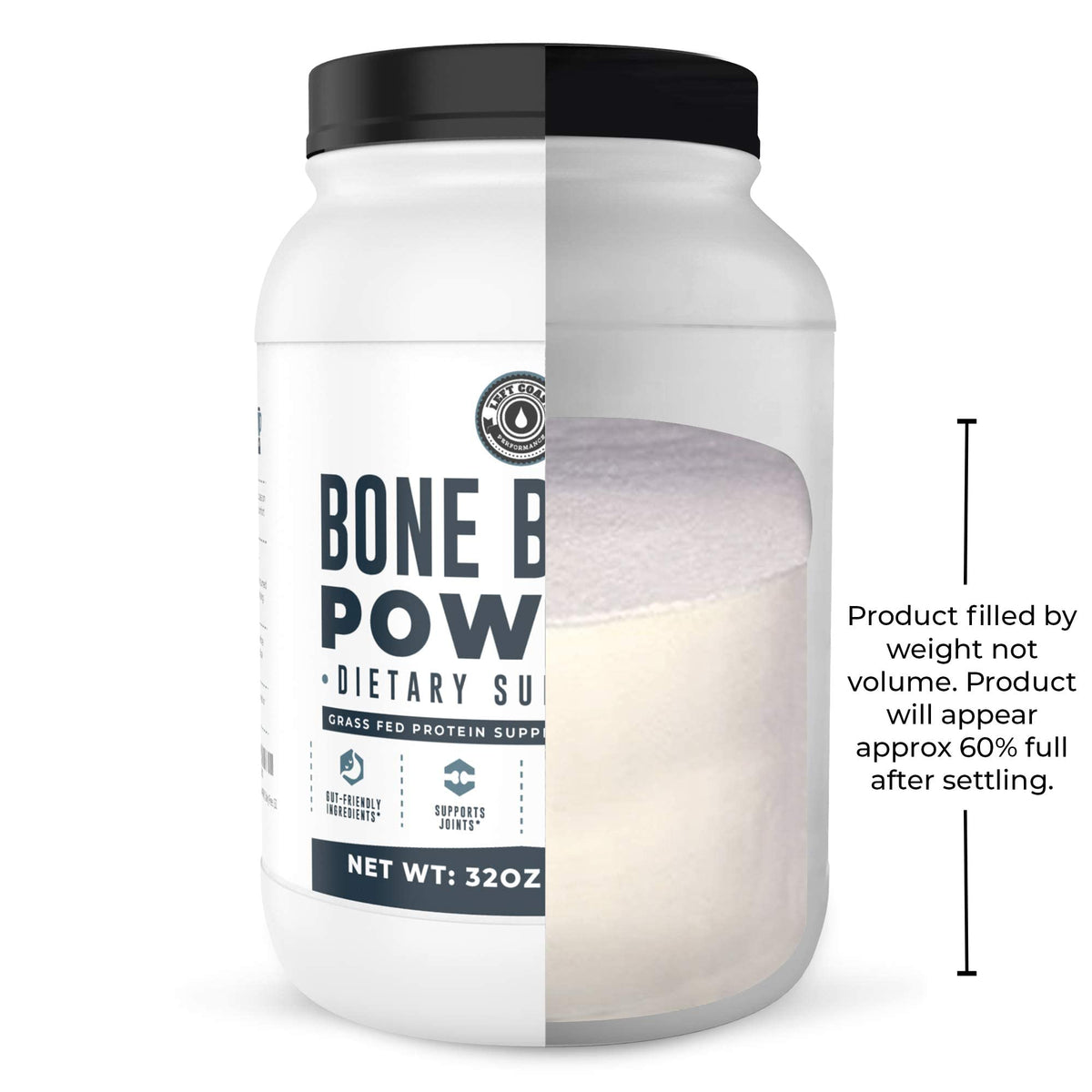 Bone Broth Protein Powder – Pure Grass-Fed Beef Bone Broth, Unflavored with Natural Collagen, Glucosamine & Gelatin – Paleo & Keto-Friendly, Non-GMO, Dairy-Free for Gut Health & Joint Support 32oz - PrimeBioHealth - canada supplements