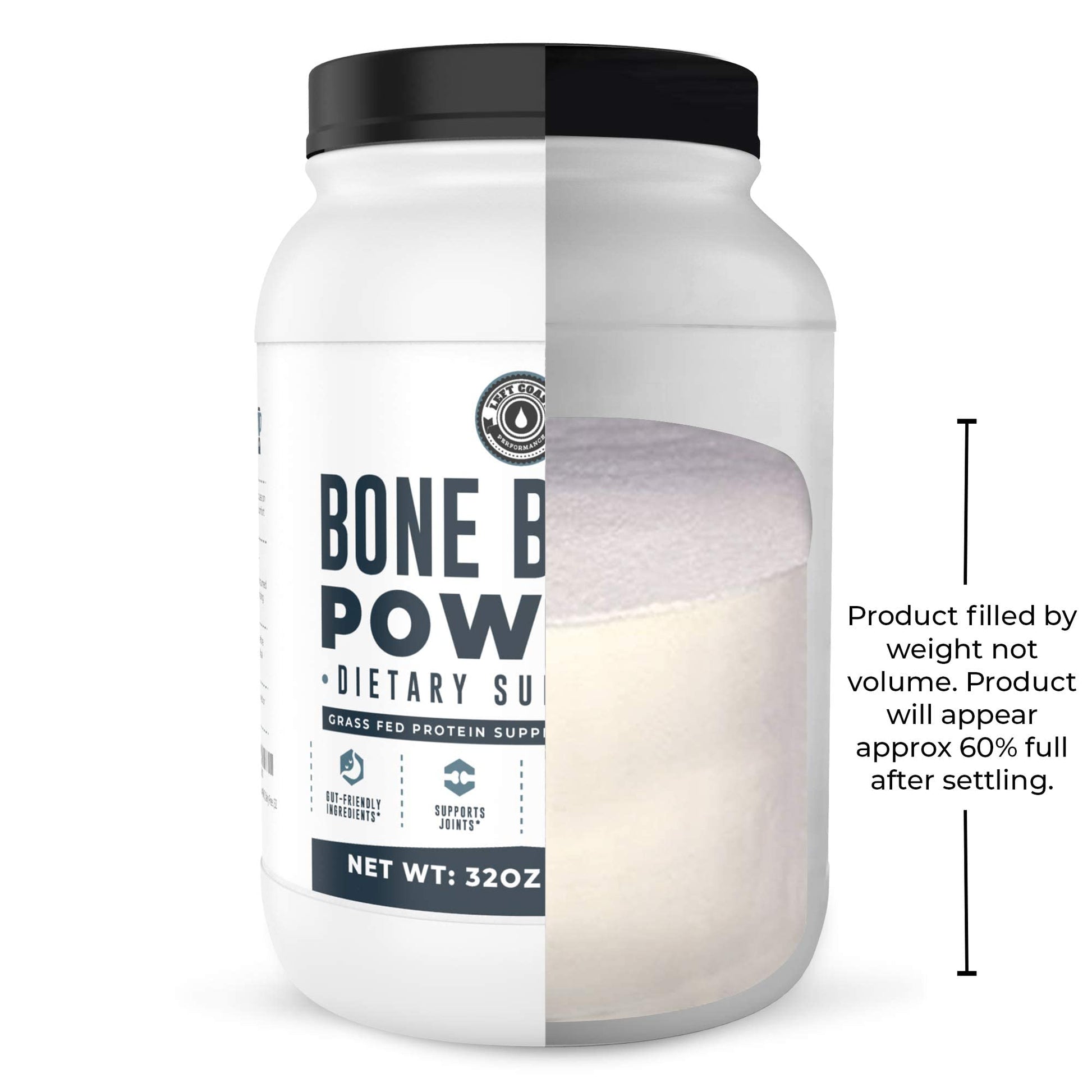 Bone Broth Protein Powder – Pure Grass-Fed Beef Bone Broth, Unflavored with Natural Collagen, Glucosamine & Gelatin – Paleo & Keto-Friendly, Non-GMO, Dairy-Free for Gut Health & Joint Support 32oz - PrimeBioHealth - canada supplements