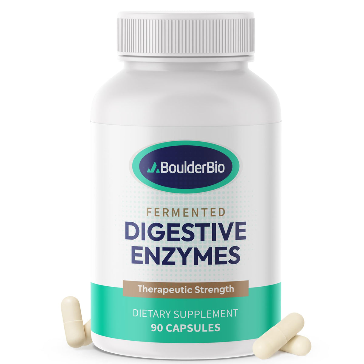 Boulder Bio Digestive Enzymes | 40,000 USP Lipase - Prescription Strength Pancreatic Enzyme Replacement Formula for Fat Digestion, Gut Health & Nutrient Absorption - PrimeBioHealth - canada supplements