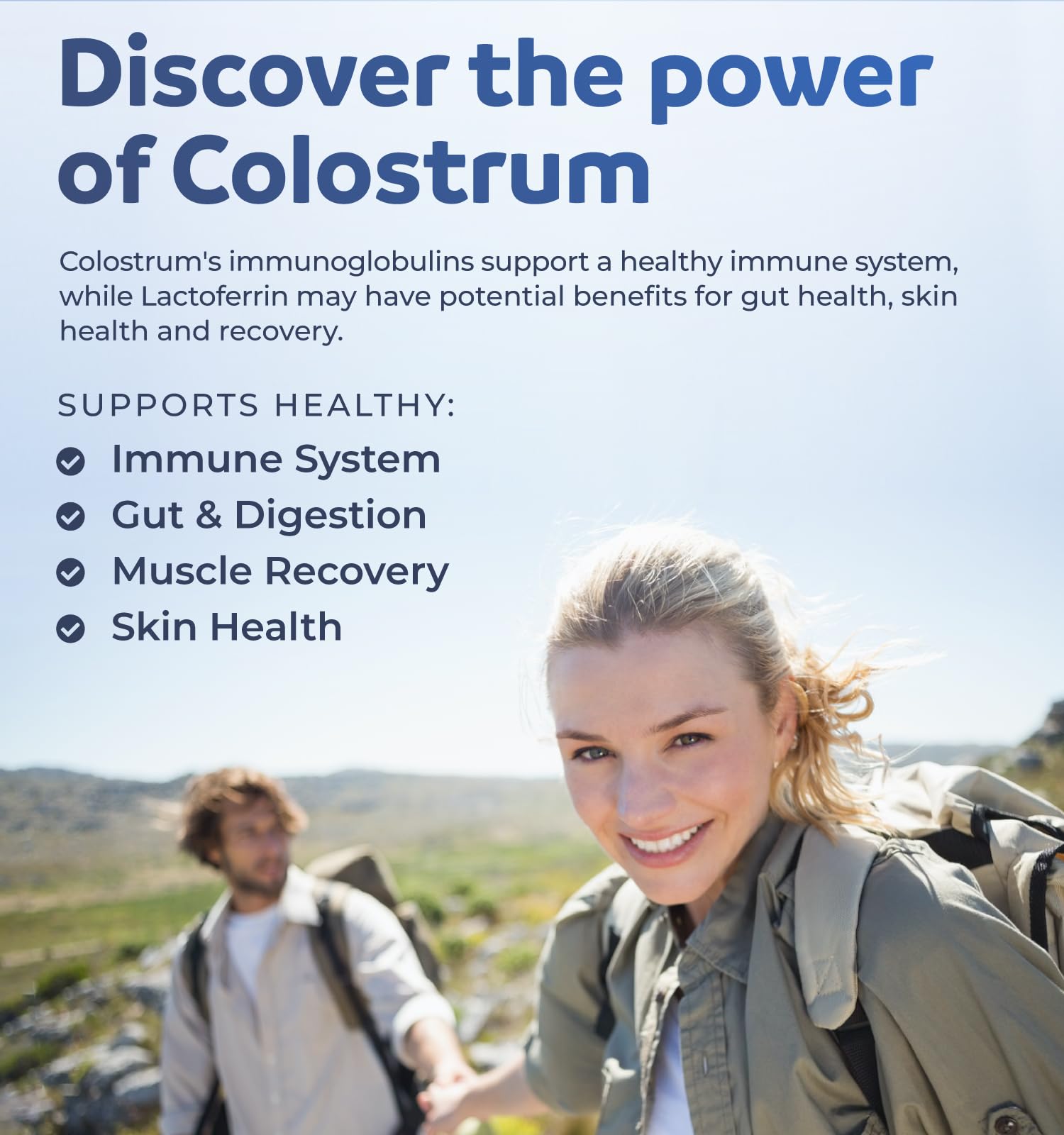 Bovine Colostrum for Women - Colostrum Supplement with 1,000mg per Serving and 30% IgG Immunoglobulins from First Milking - Low Heat Processed for Maximum Potency Non-GMO & Made in the US (2 Month) - PrimeBioHealth - canada supplements