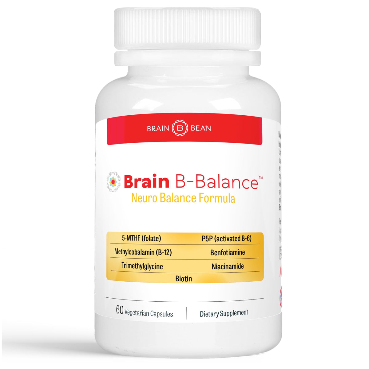 Brain B Balance: Methylated Multivitamin - Methylated B Complex Neurobalance Formula - Methylfolate Supports Mood - PrimeBioHealth - canada supplements
