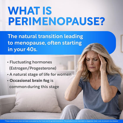 Brain Fog Supplement for Women – Memory & Focus Support for Perimenopause and Menopause – Cognitive Support with Phosphatidylserine, CognatiQ & L-Theanine – Brain Health Capsules – 60 Count - PrimeBioHealth - canada supplements