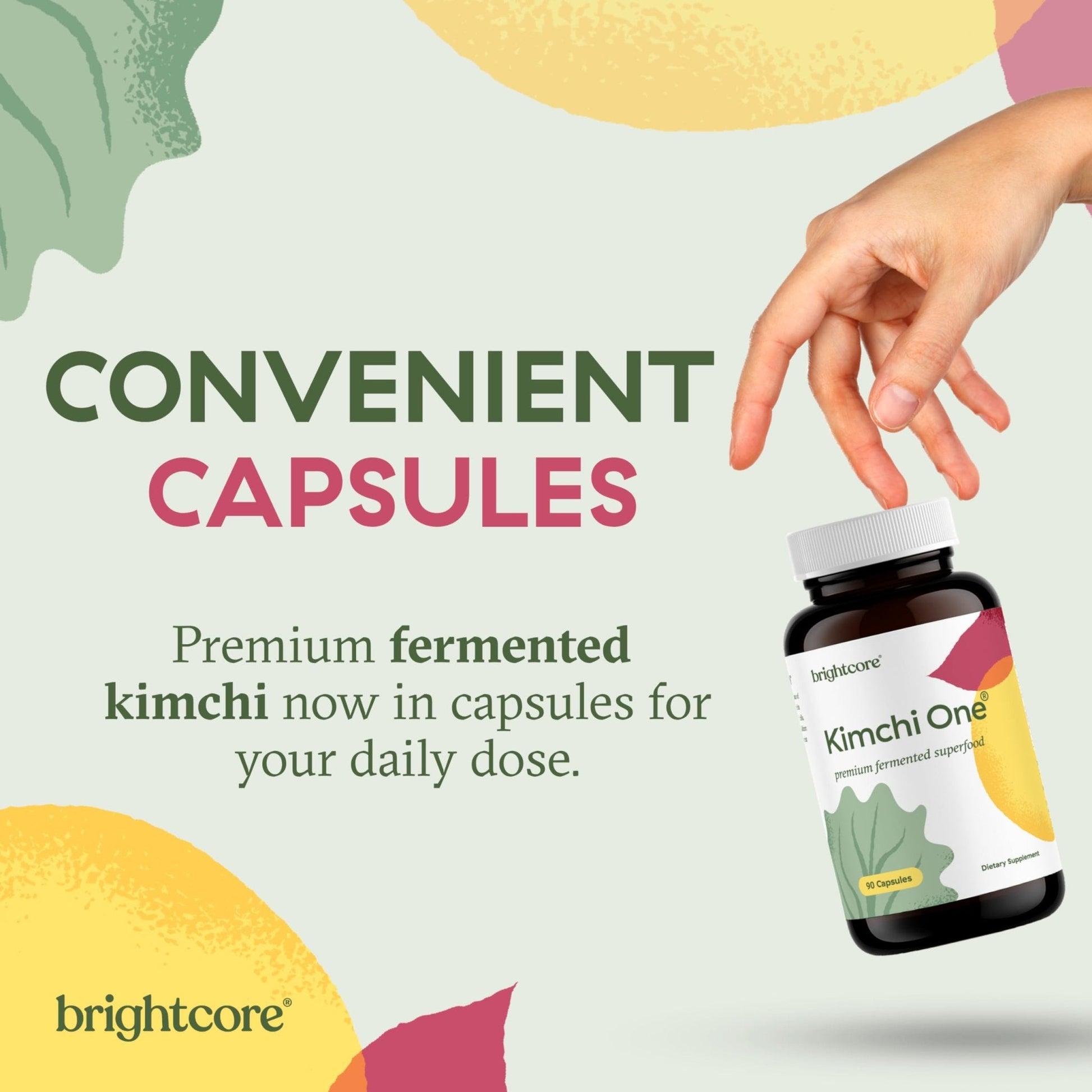 Brightcore Nutrition - Kimchi One, Kimchi Powder Capsules, Probiotics, Enzymes, & Antioxidant Supplement, Premium Gut Health Superfood - PrimeBioHealth - canada supplements