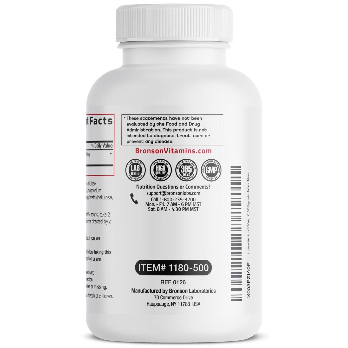 Bronson Beet Root Extra Strength, Non-GMO, 250 Vegetarian Tablets - PrimeBioHealth - canada supplements