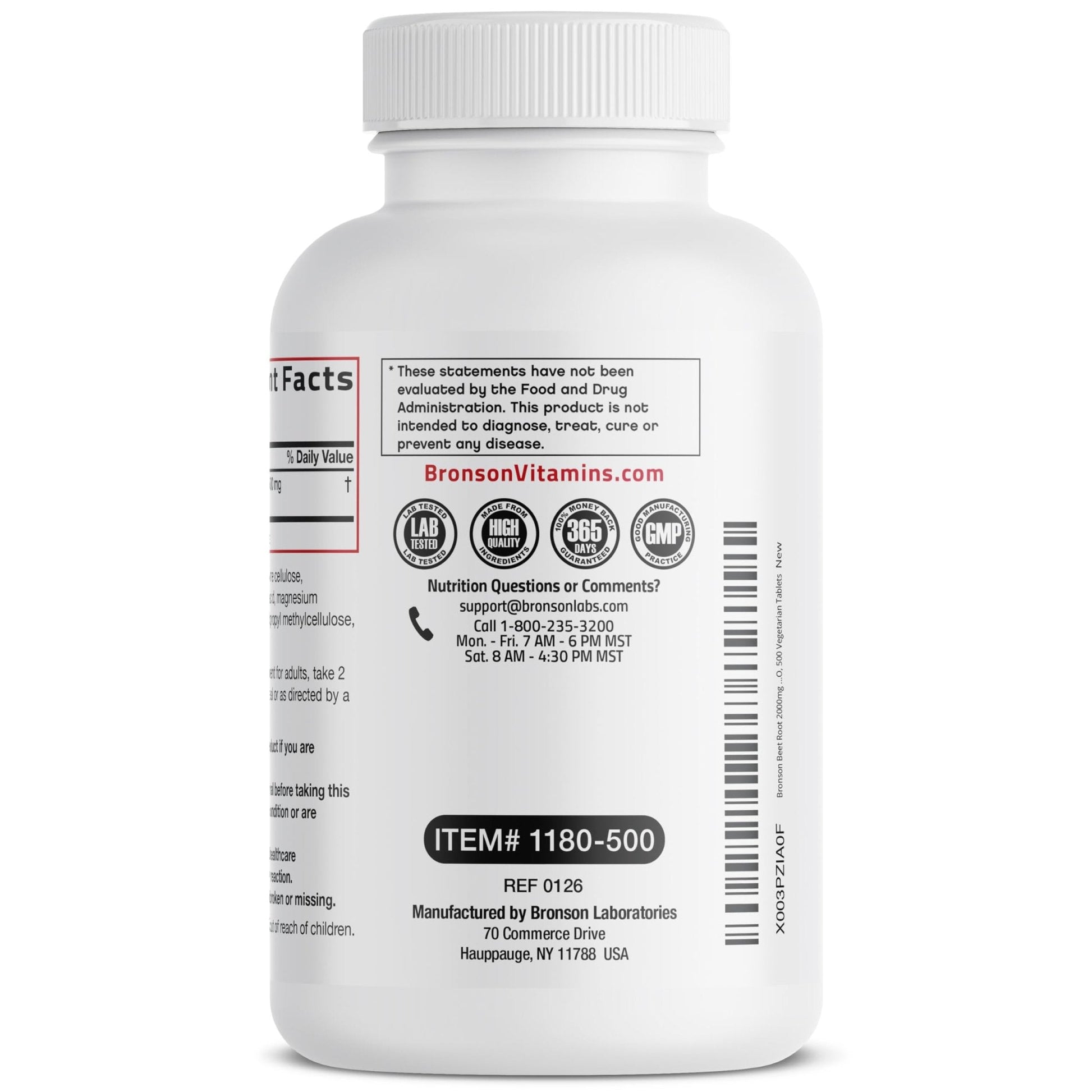 Bronson Beet Root Extra Strength, Non-GMO, 250 Vegetarian Tablets - PrimeBioHealth - canada supplements