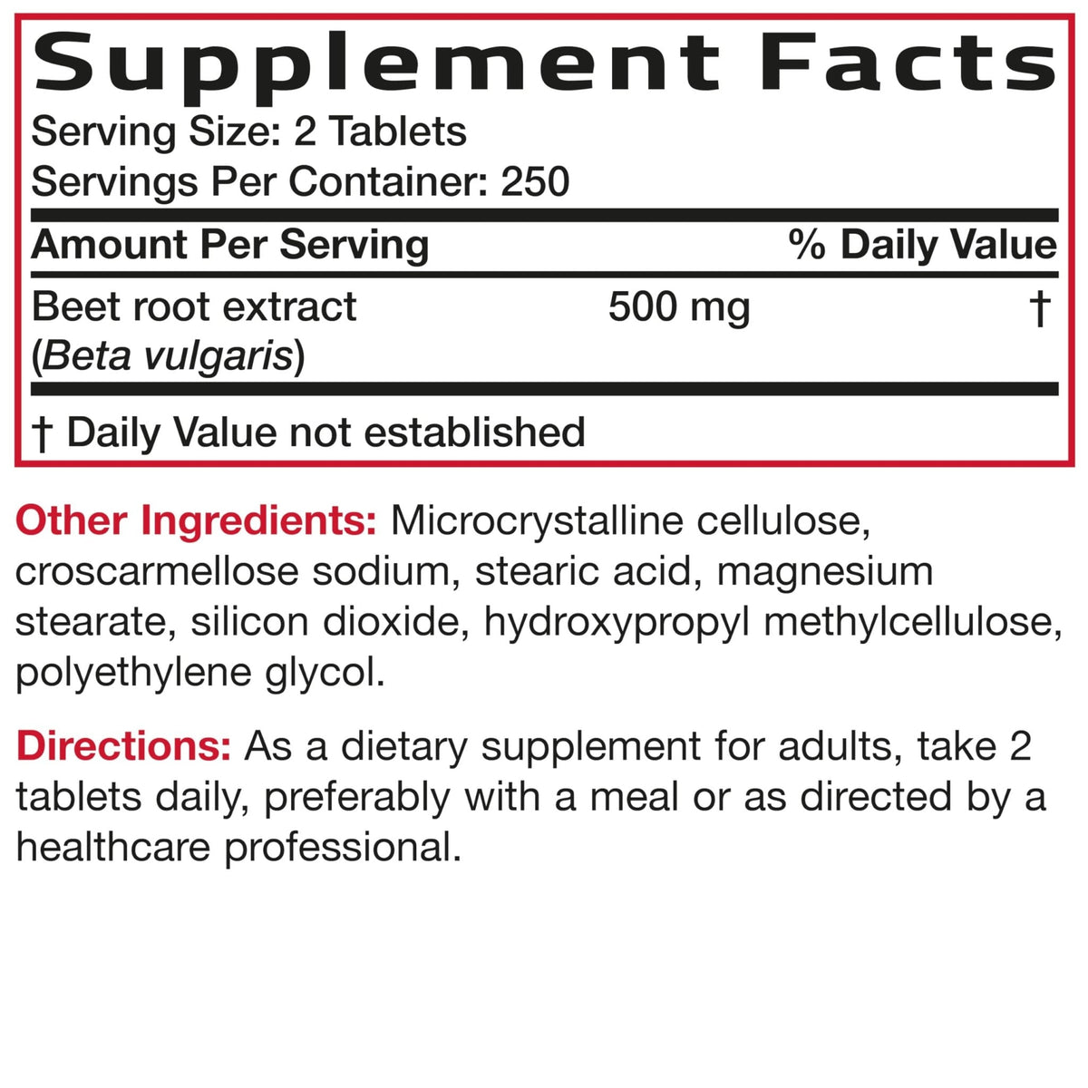 Bronson Beet Root Extra Strength, Non-GMO, 250 Vegetarian Tablets - PrimeBioHealth - canada supplements