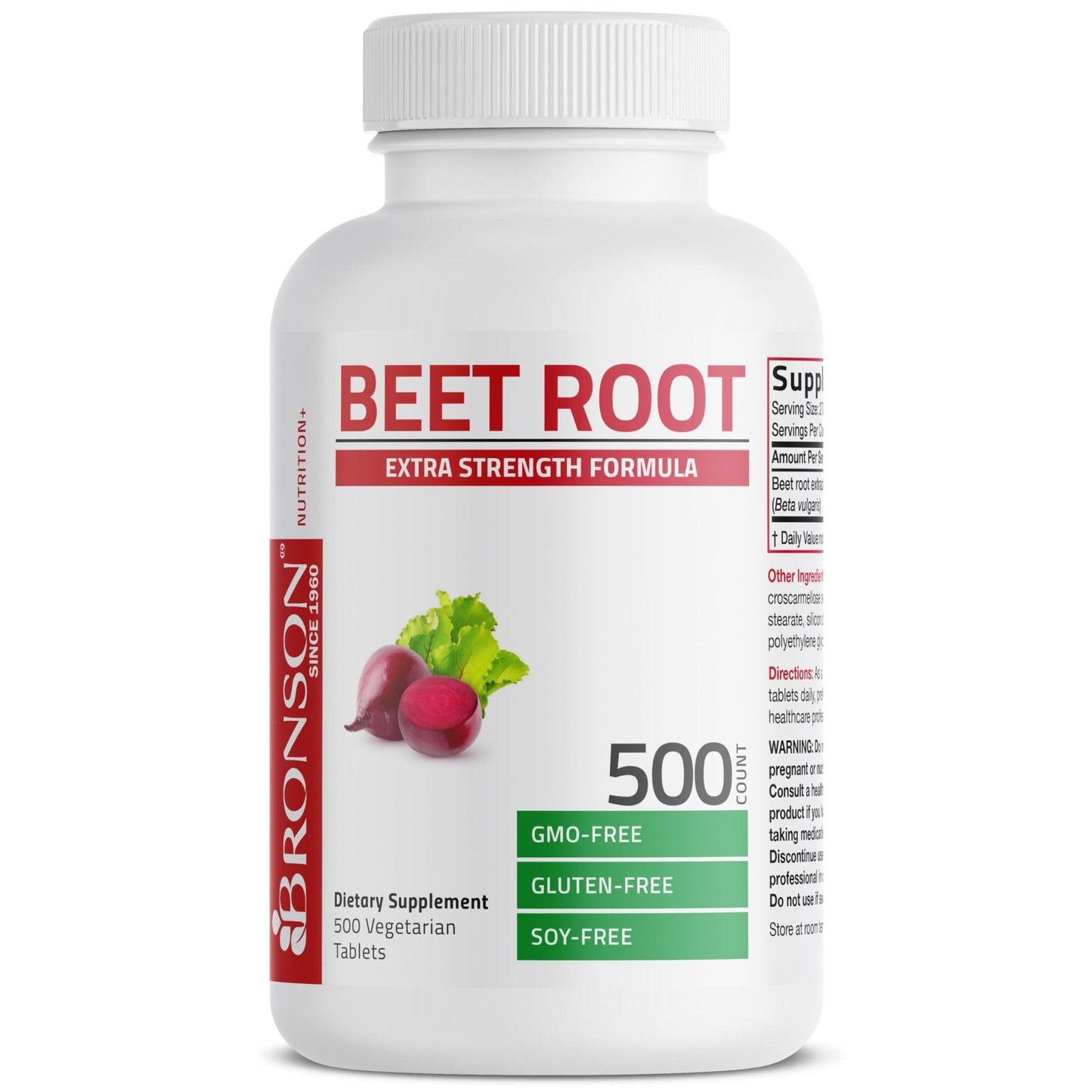 Bronson Beet Root Extra Strength, Non-GMO, 250 Vegetarian Tablets - PrimeBioHealth - canada supplements