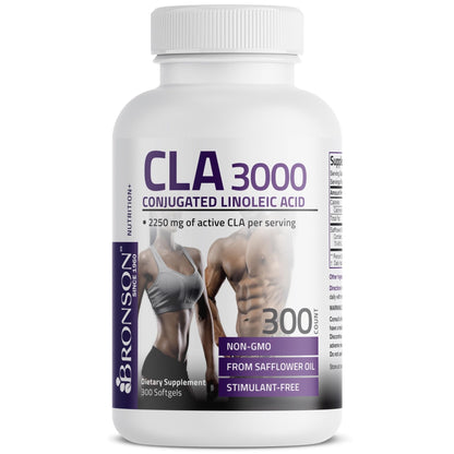 Bronson CLA 3000 Extra High Potency Supports Healthy Weight Management Lean Muscle Mass Non-Stimulating - PrimeBioHealth - canada supplements