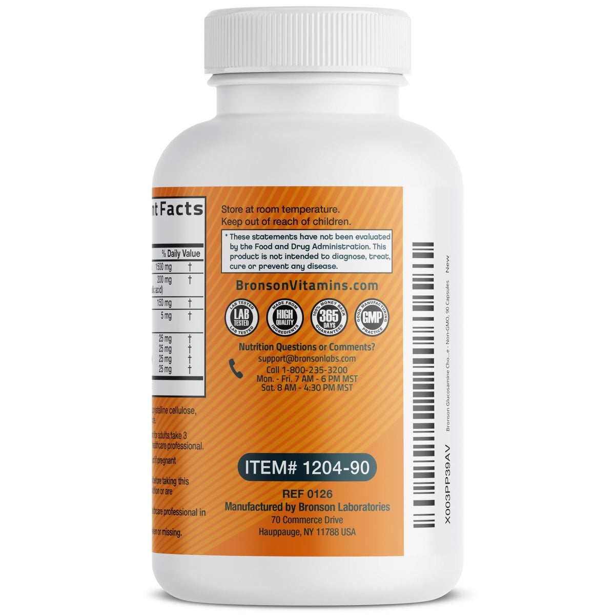 Bronson Glucosamine Chondroitin Turmeric & MSM Advanced Joint & Cartilage Formula, Supports Healthy Joints, Mobility & Cartilage - Non-GMO, 60 Capsules - PrimeBioHealth - canada supplements
