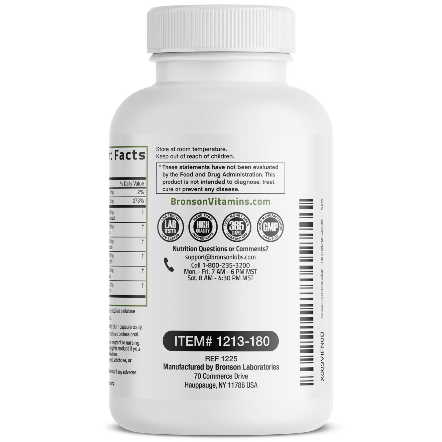 Bronson Liver Detox Advanced Detox & Cleansing Formula Supports Health Liver Function with Milk Thistle, Dandelion Extract, Turmeric, Artichoke Leaf & More, Non-GMO, 60 Vegetarian Capsules - PrimeBioHealth - canada supplements