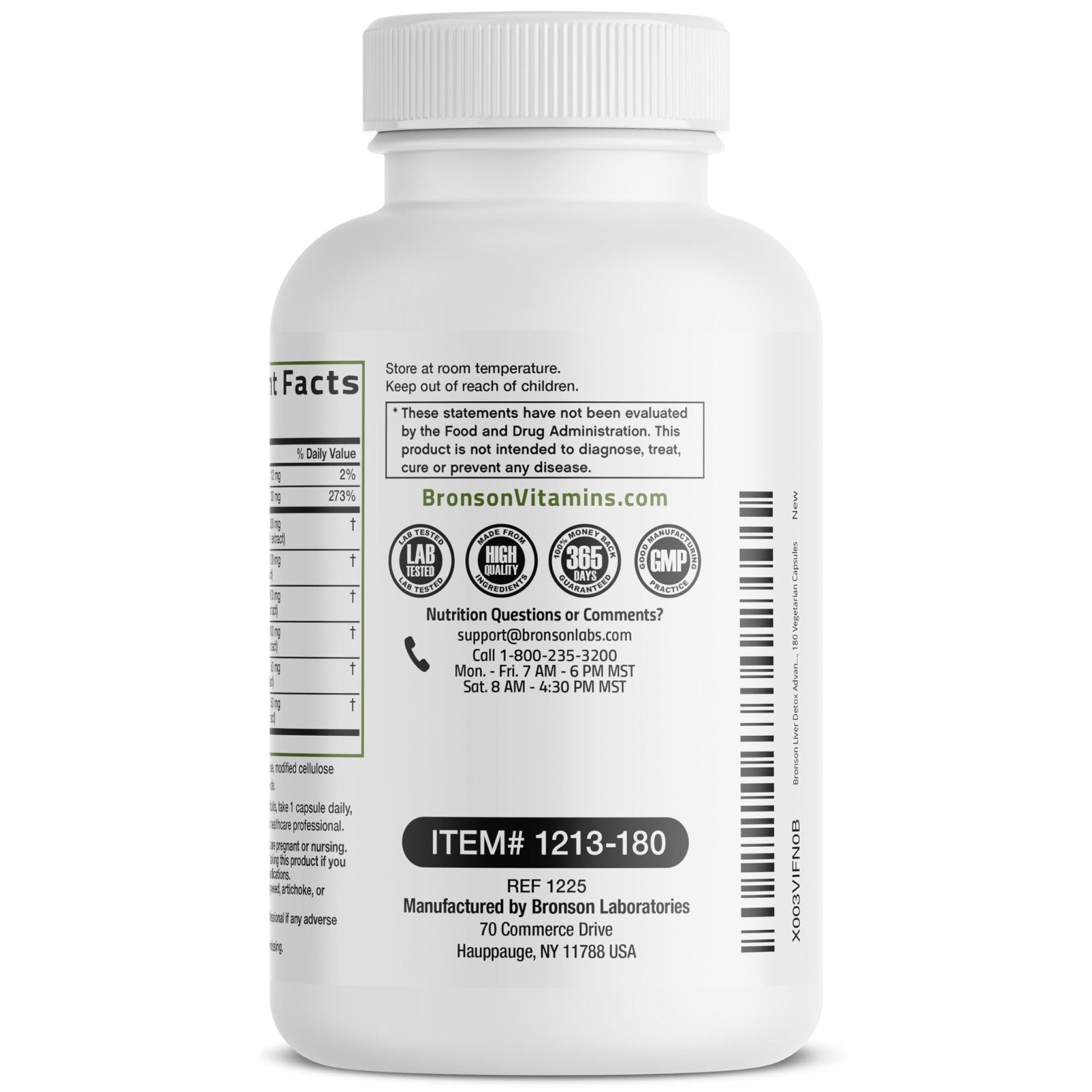 Bronson Liver Detox Advanced Detox & Cleansing Formula Supports Health Liver Function with Milk Thistle, Dandelion Extract, Turmeric, Artichoke Leaf & More, Non-GMO, 60 Vegetarian Capsules - PrimeBioHealth - canada supplements