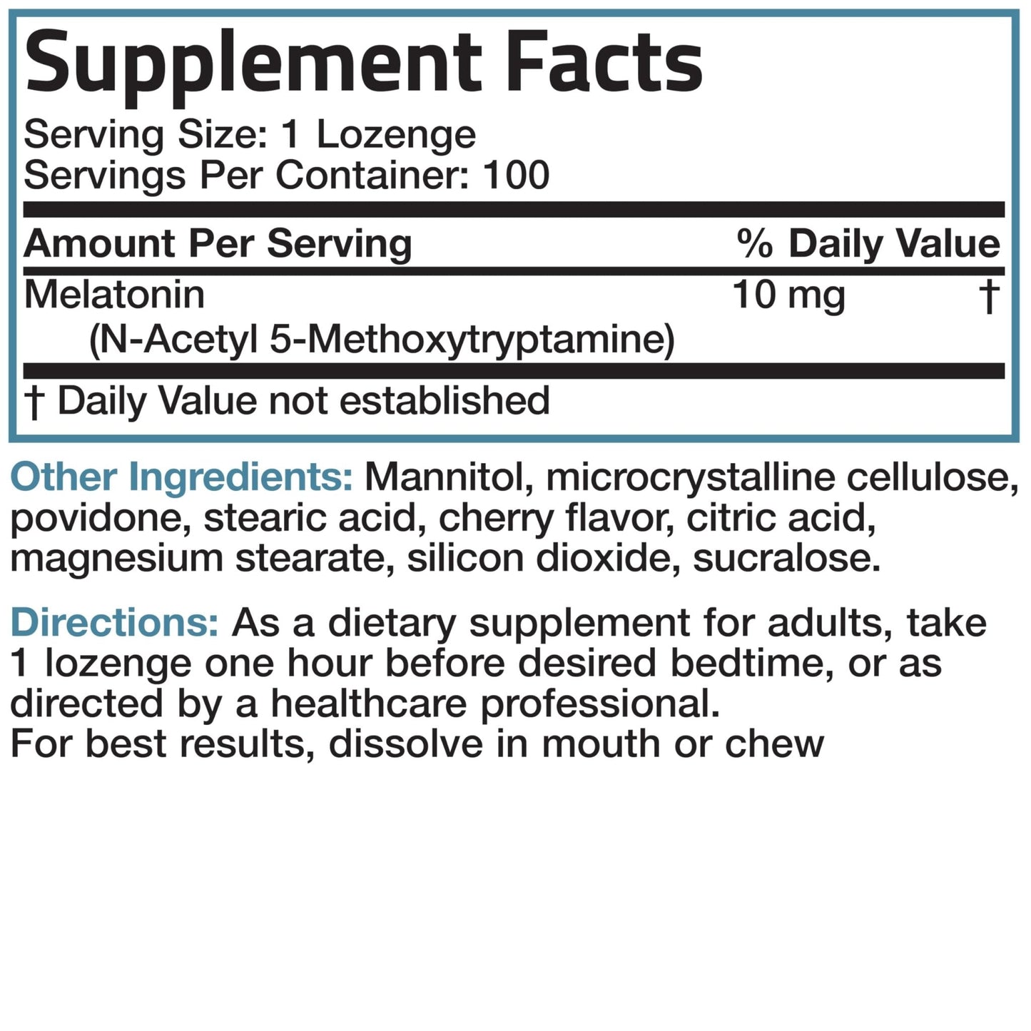 Bronson Melatonin 10mg Fast Dissolve Cherry Flavored Tablets Vegetarian Chewable Lozenges, 360 Count - PrimeBioHealth - canada supplements