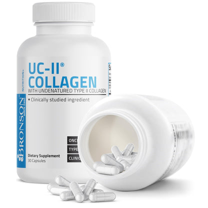 Bronson UC-II Type II Collagen with Undenatured Type II Collagen, 30 Capsules - PrimeBioHealth - canada supplements