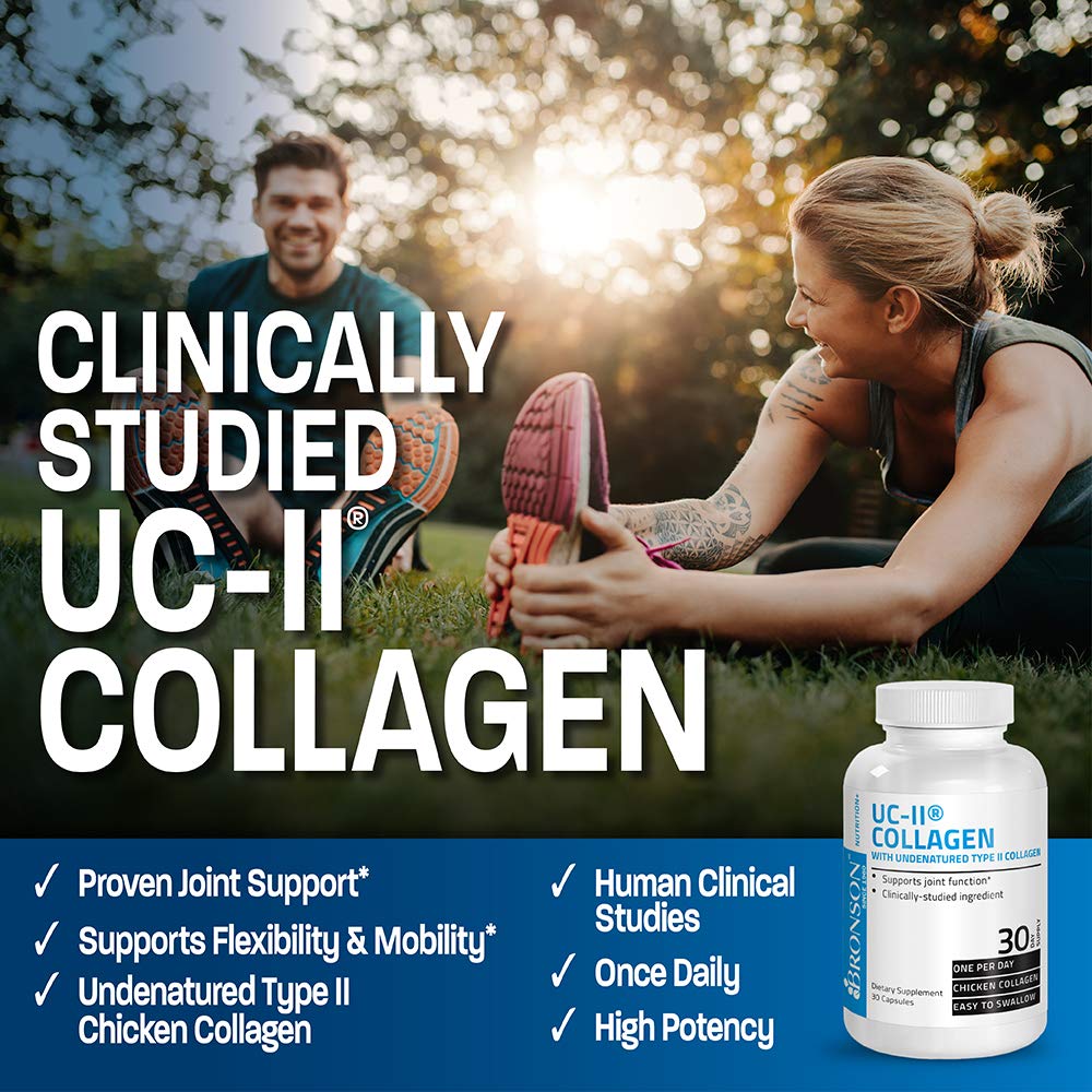 Bronson UC-II Type II Collagen with Undenatured Type II Collagen, 30 Capsules - PrimeBioHealth - canada supplements