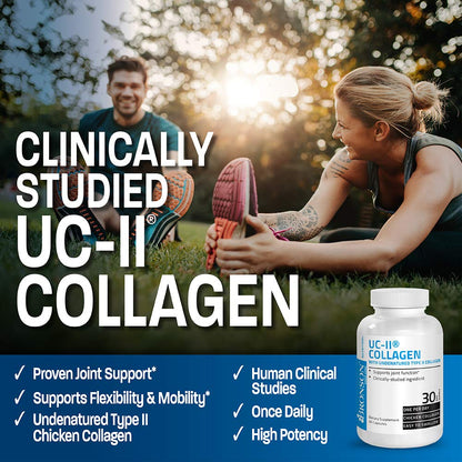 Bronson UC-II Type II Collagen with Undenatured Type II Collagen, 30 Capsules - PrimeBioHealth - canada supplements