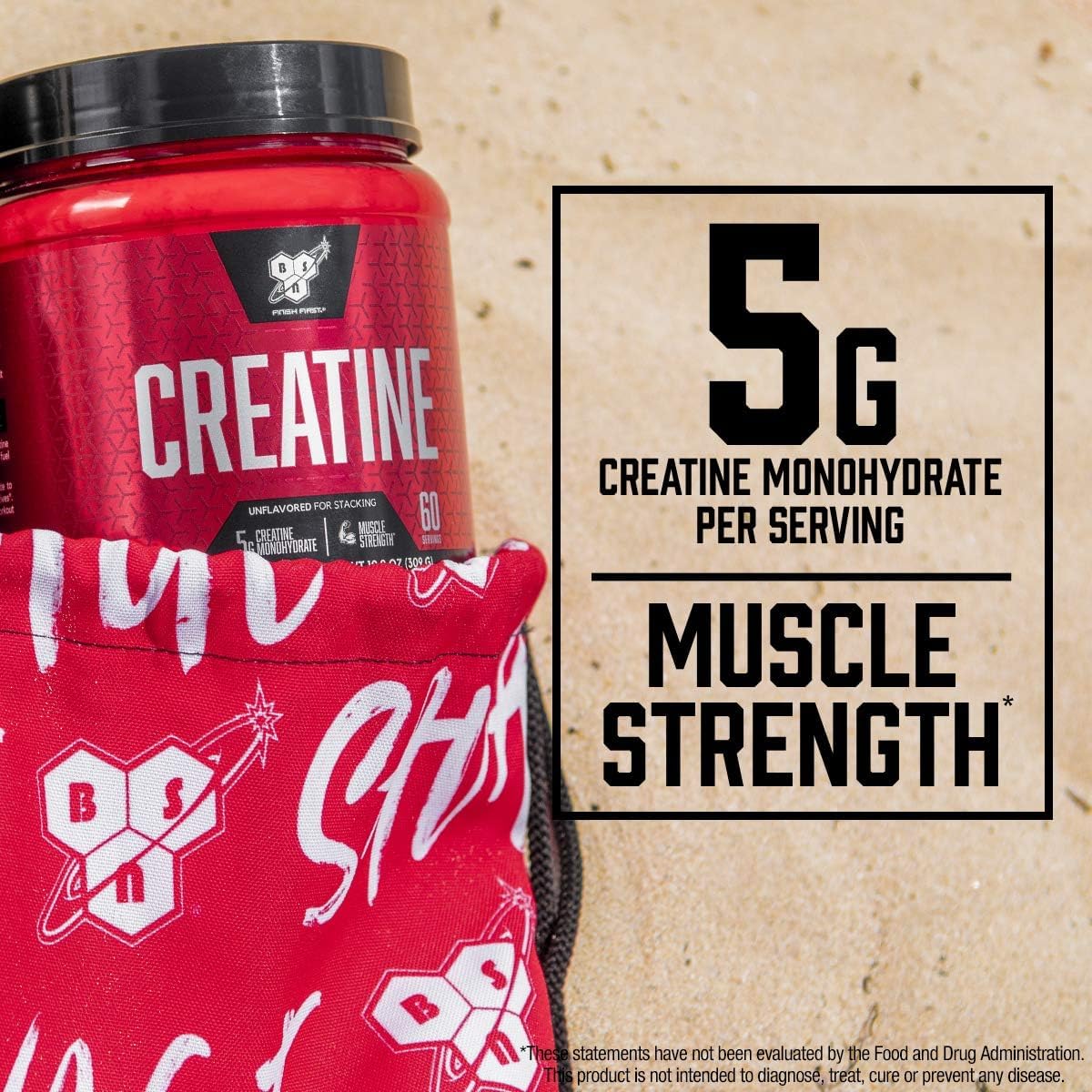 BSN Micronized Creatine Monohydrate Powder, Unflavored Creatine Powder, Micronized, Supports Muscle Building, Supports Muscle Strength, Gym Supplement - PrimeBioHealth - canada supplements