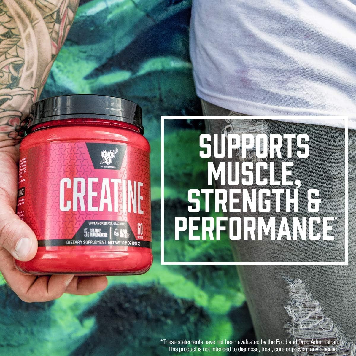 BSN Micronized Creatine Monohydrate Powder, Unflavored Creatine Powder, Micronized, Supports Muscle Building, Supports Muscle Strength, Gym Supplement - PrimeBioHealth - canada supplements