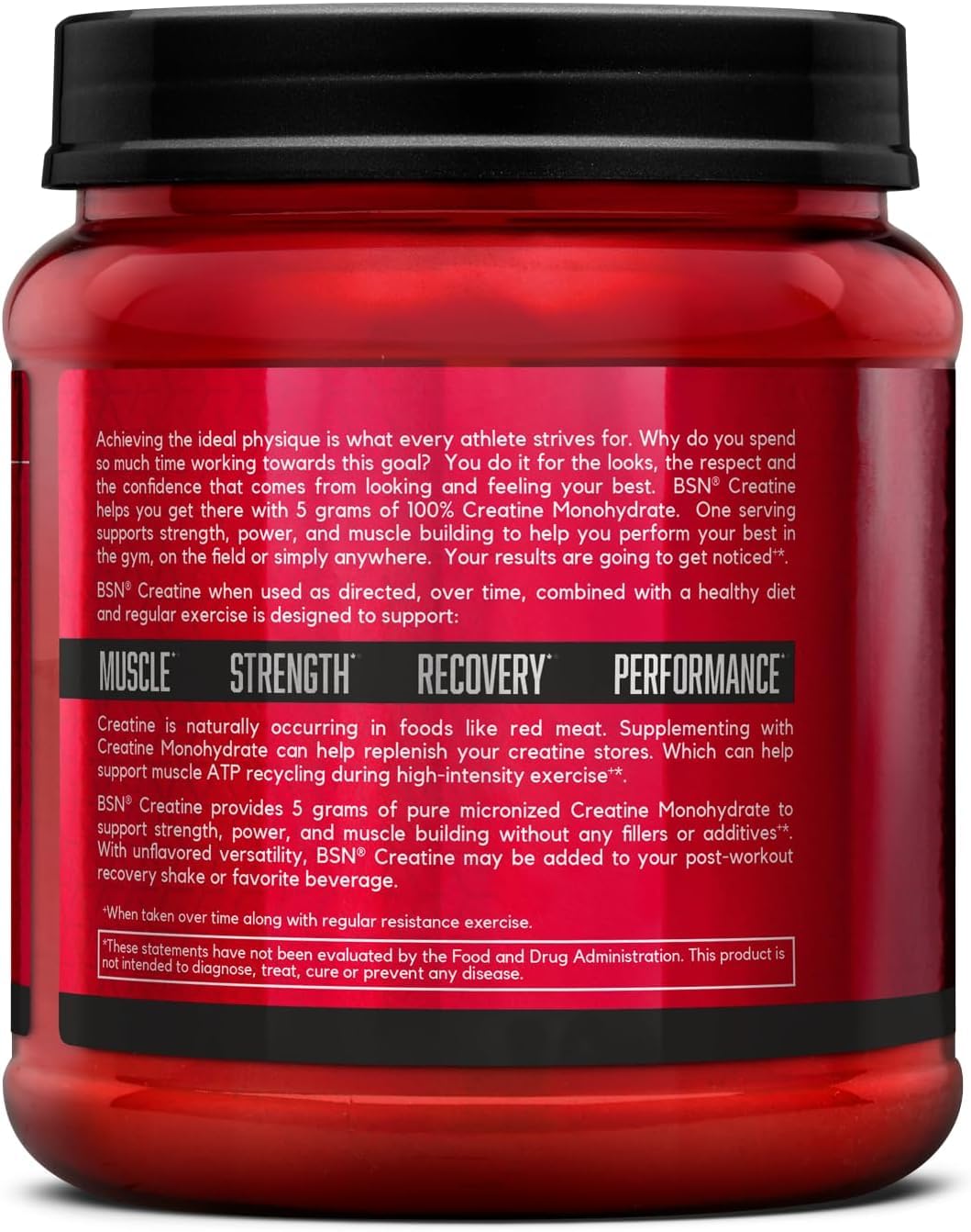 BSN Micronized Creatine Monohydrate Powder, Unflavored Creatine Powder, Micronized, Supports Muscle Building, Supports Muscle Strength, Gym Supplement - PrimeBioHealth - canada supplements
