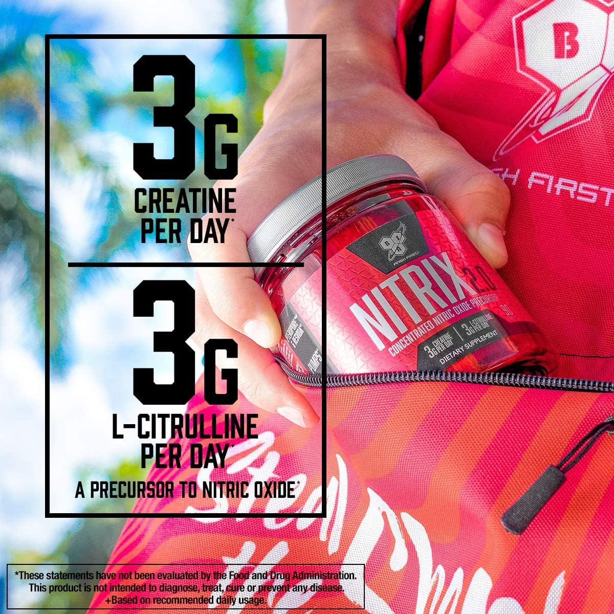 BSN NITRIX 2.0, Workout Supplement, Nitric Oxide Precursors, 3g Creatine, 3g L Citrulline, L-Citrulline, Supports Workout Performance, Pumps, Muscle Recovery - PrimeBioHealth - canada supplements