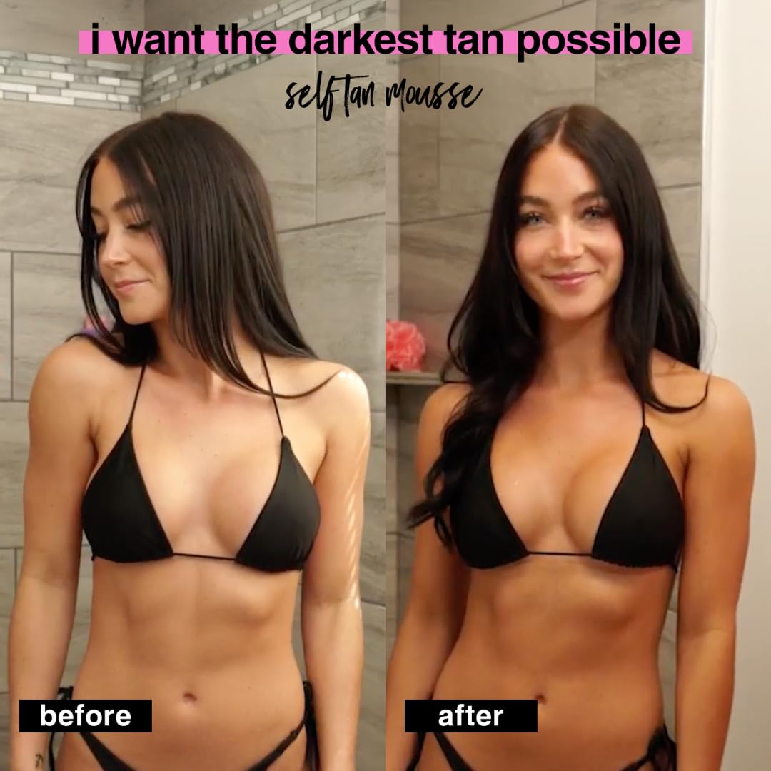 b.tan Ultra Dark Self Tanner Mousse | I Want The Darkest Tan Possible - Fast, 1 Hour Express - PrimeBioHealth - canada supplements