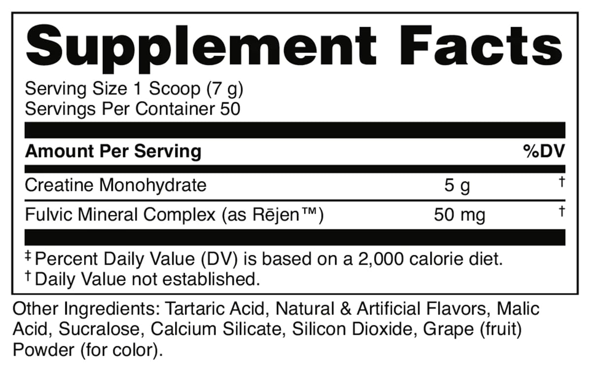 Bucked Up Grape Apple Creatine for Women and Men - Easy to Mix Vegetarian - Flavored Creatine Monohydrate Powder - Made in USA - 5G Per Serving - 50 Servings - 250 Grams Per Container - PrimeBioHealth - canada supplements