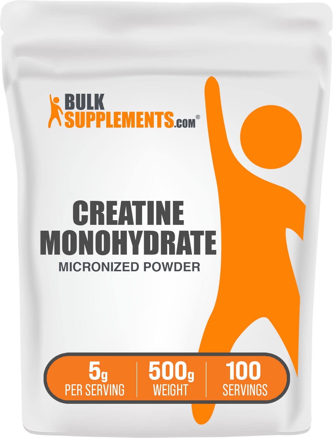 BulkSupplements.com Creatine Monohydrate Powder - Micronized Creatine Powder, Unflavored - Pure & Gluten Free, 5g per Serving, 500g (1.1 lbs) (Pack of 1) - PrimeBioHealth - canada supplements