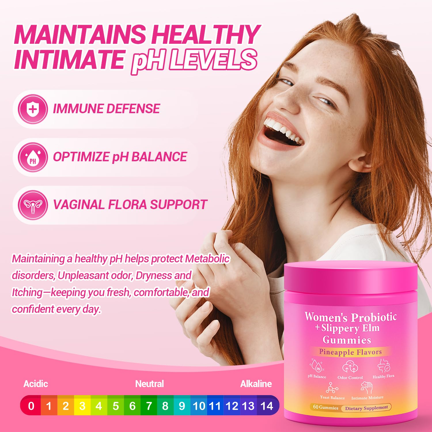 BURMINY Her Juicy Feminine Probiotics Gummies, Premium Feminine Balance Probiotics with Slippery Elm for Women's pH Balance and Freshness – Support Daily Wellness - PrimeBioHealth - canada supplements