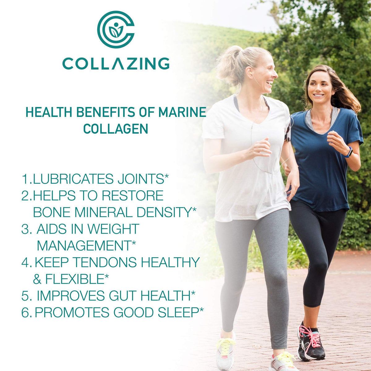 C COLLAZING - Alaskan Wild-Caught Marine Collagen Peptides with Hyaluronic Acid & Vitamin C - Supports Skin, Hair, Nails, Joints & Bones - Type 1 & 3 Collagen - PrimeBioHealth - canada supplements