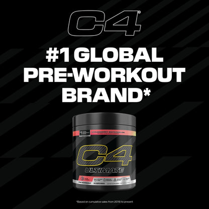 C4 Ultimate Pre Workout Powder Watermelon - Sugar Free Preworkout Energy Supplement for Men & Women - 300mg Caffeine + 3.2g Beta Alanine - PrimeBioHealth - canada supplements