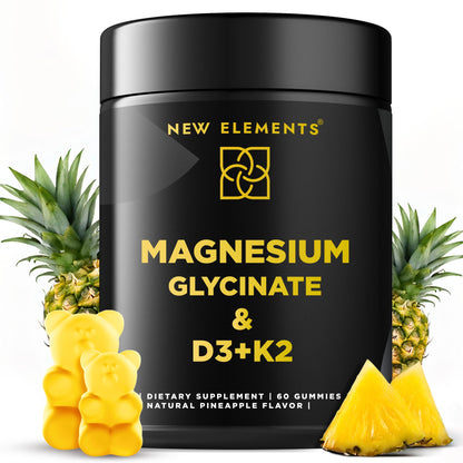 Calm Magnesium Glycinate Gummies 500mg with High-Potency Vitamin D3 10000iu & Vitamin K2 100mcg | Stress Relief, Relaxation & Bone Support for Adults - PrimeBioHealth - canada supplements