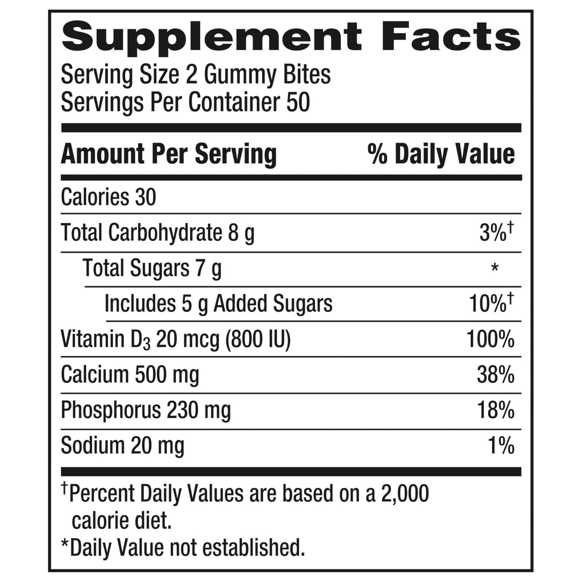 Caltrate Gummy Bites 500 mg Calcium and Vitamin D Supplement, Black Cherry, Strawberry, Orange - 100 Count - PrimeBioHealth - canada supplements