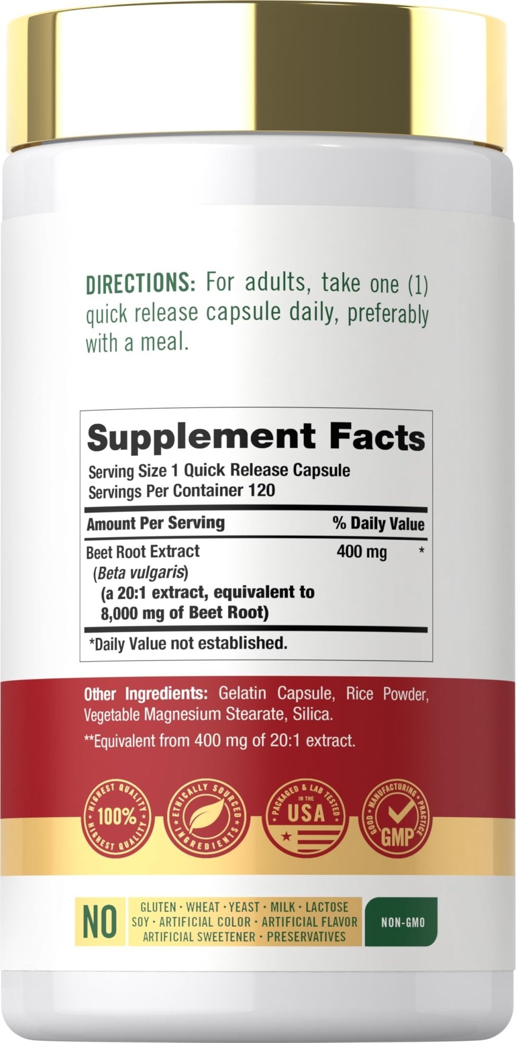 Carlyle Beet Root Capsules | 120 Count | Quick Release Capsules | Non-GMO and Gluten Free Supplement - PrimeBioHealth - canada supplements