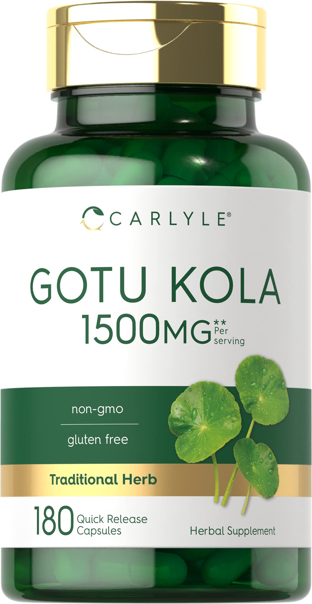 Carlyle Gotu Kola Capsules | 180 Count | Non-GMO, Gluten Free | Traditional Herb Extract - PrimeBioHealth - canada supplements