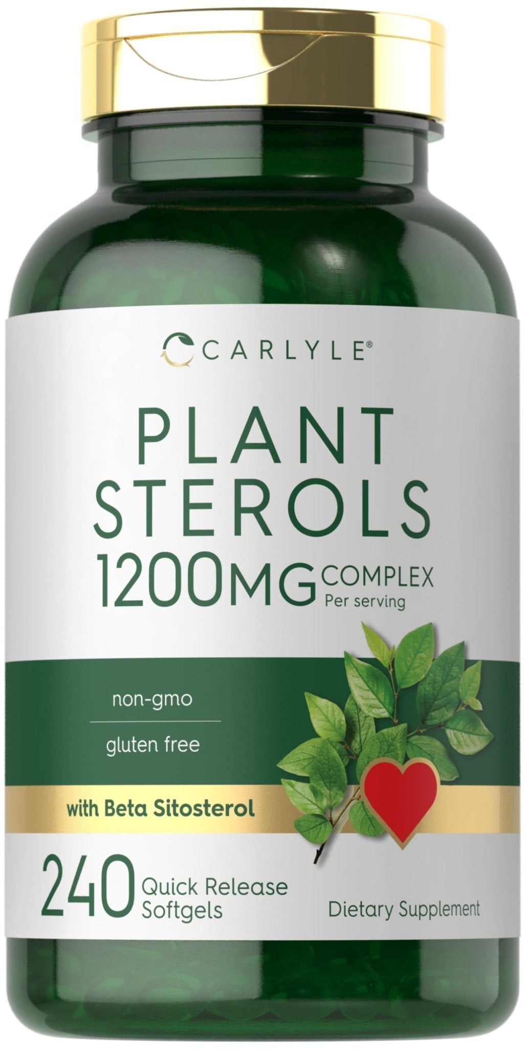 Carlyle Plant Sterols Supplement 1200 mg | 240 Softgels | with Beta Sitosterol | Non-GMO & Gluten Free - PrimeBioHealth - canada supplements