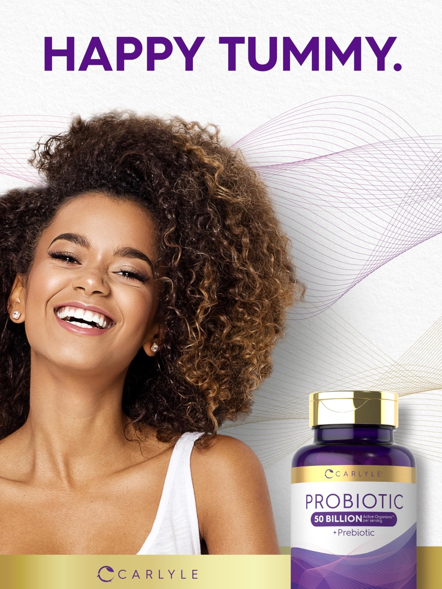 Carlyle Probiotics with Prebiotics | 120 Capsules | 50 Billion Active Organisms | Non-GMO & Gluten Free Supplement - PrimeBioHealth - canada supplements