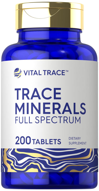 Carlyle Trace Minerals | 200 Tablets | Full Spectrum Supplement | Non-GMO & Gluten Free Complex | by Vital Trace - PrimeBioHealth - canada supplements