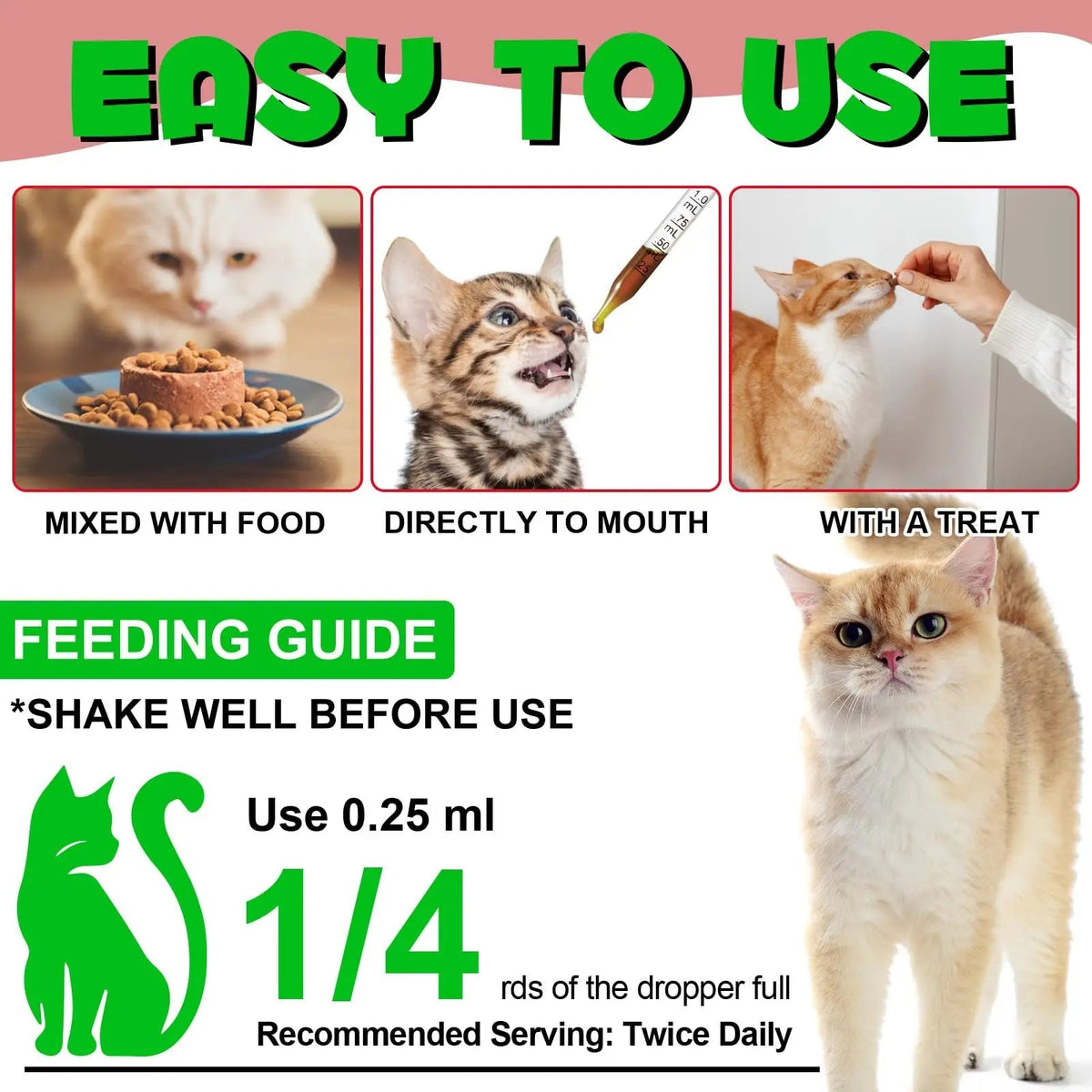 Cat Urinary Tract Infection Treatment, Cat UTI Treatment Drops Supports Bladder, Kidney Stone, Cranberry Kidney Bladder Support Supplement, Chicken Flavor, 60ml - PrimeBioHealth - canada supplements