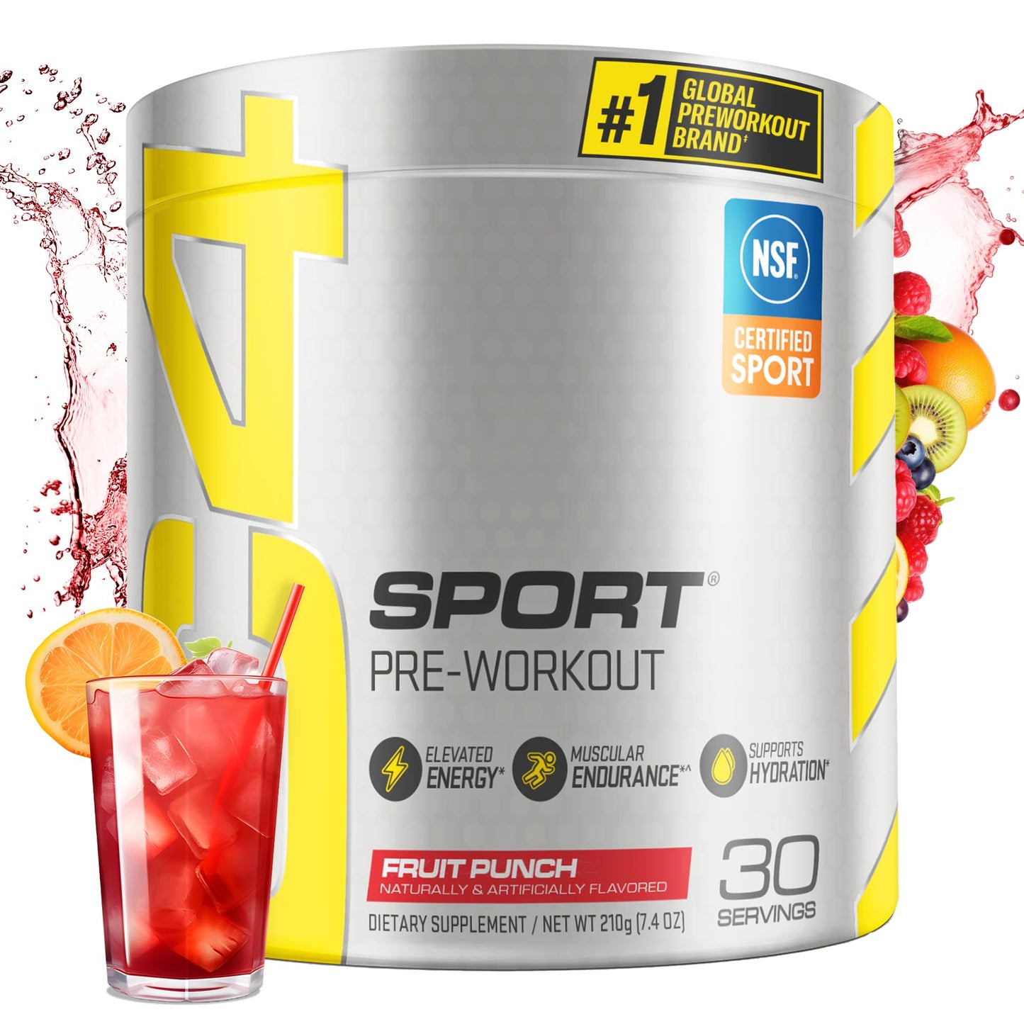 Cellucor C4 Sport Pre Workout Powder Fruit Punch - NSF Certified for Sport | 30 Servings, Packaging may vary. - PrimeBioHealth - canada supplements
