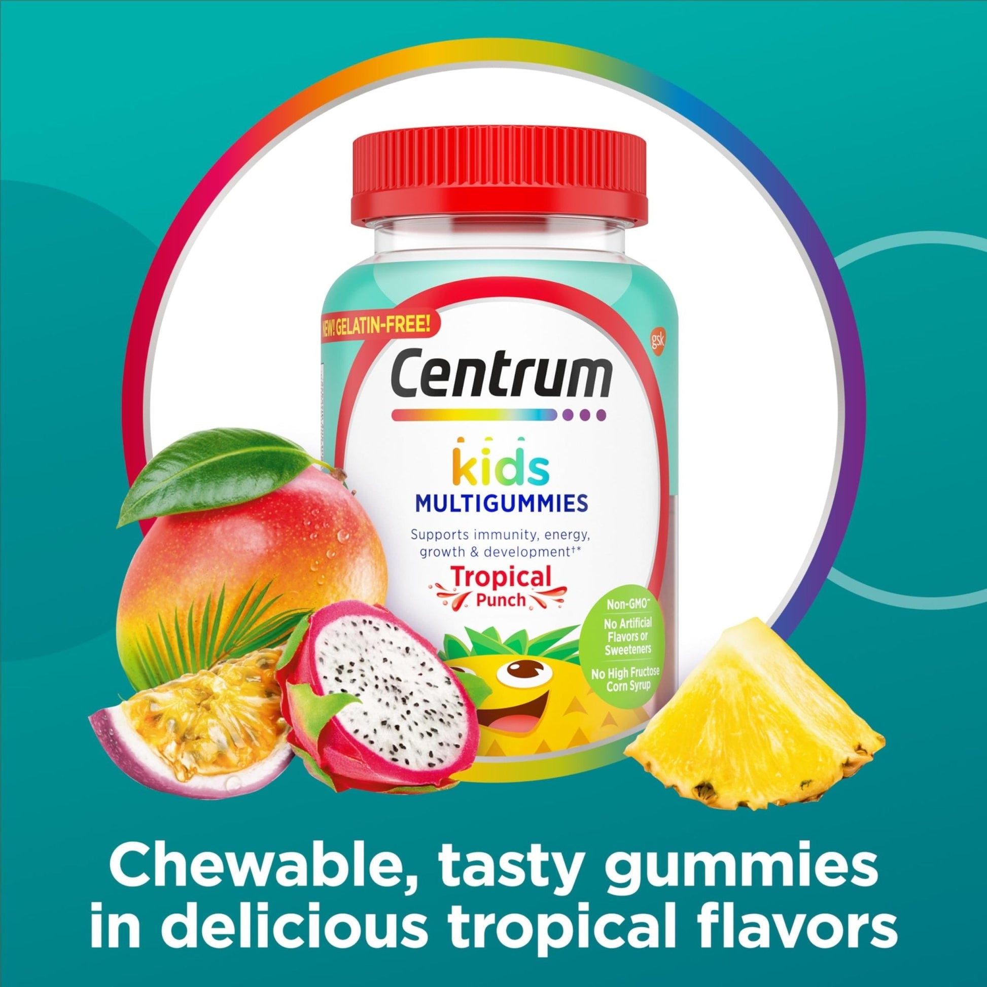 Centrum Kids Multivitamin Gummies, Tropical Punch Flavor Made With Natural Flavors, Stocking Stuffer, 150 Count, 150 Day Supply - PrimeBioHealth - canada supplements