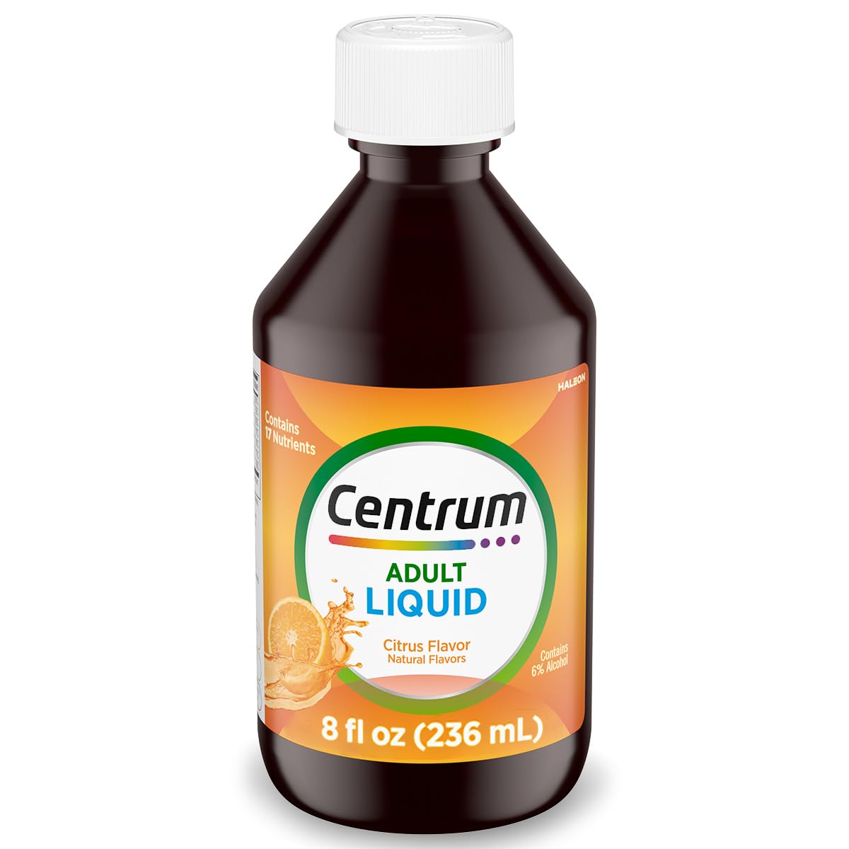 Centrum Liquid Multivitamin for Adults, Multivitamin/Multimineral Supplement with B Vitamins and Antioxidants, Citrus Flavor - 8 Fl Oz - PrimeBioHealth - canada supplements