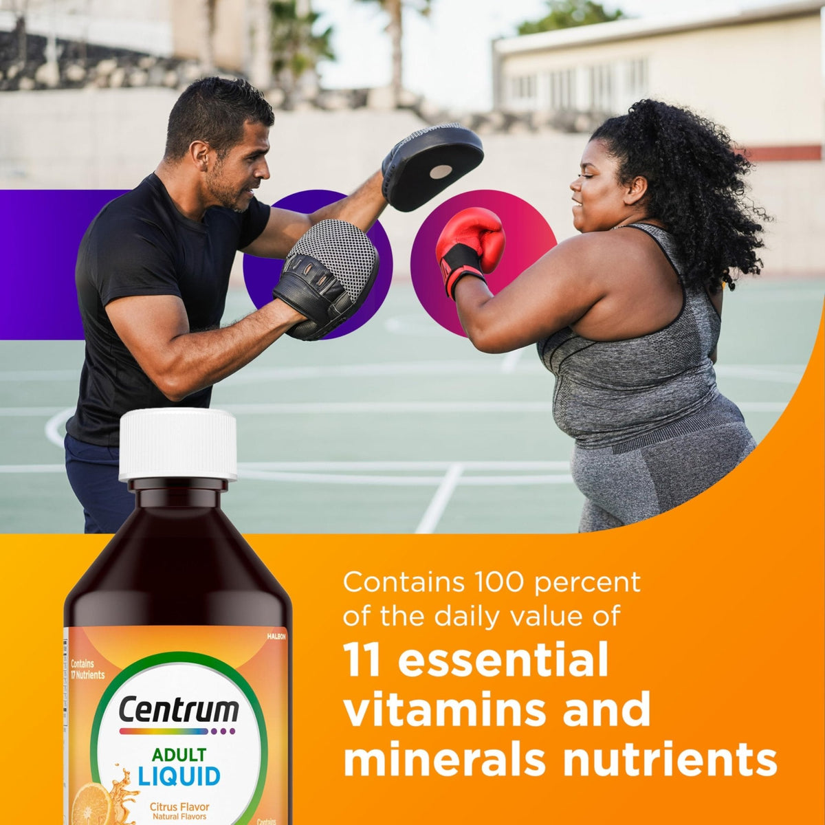 Centrum Liquid Multivitamin for Adults, Multivitamin/Multimineral Supplement with B Vitamins and Antioxidants, Citrus Flavor - 8 Fl Oz - PrimeBioHealth - canada supplements