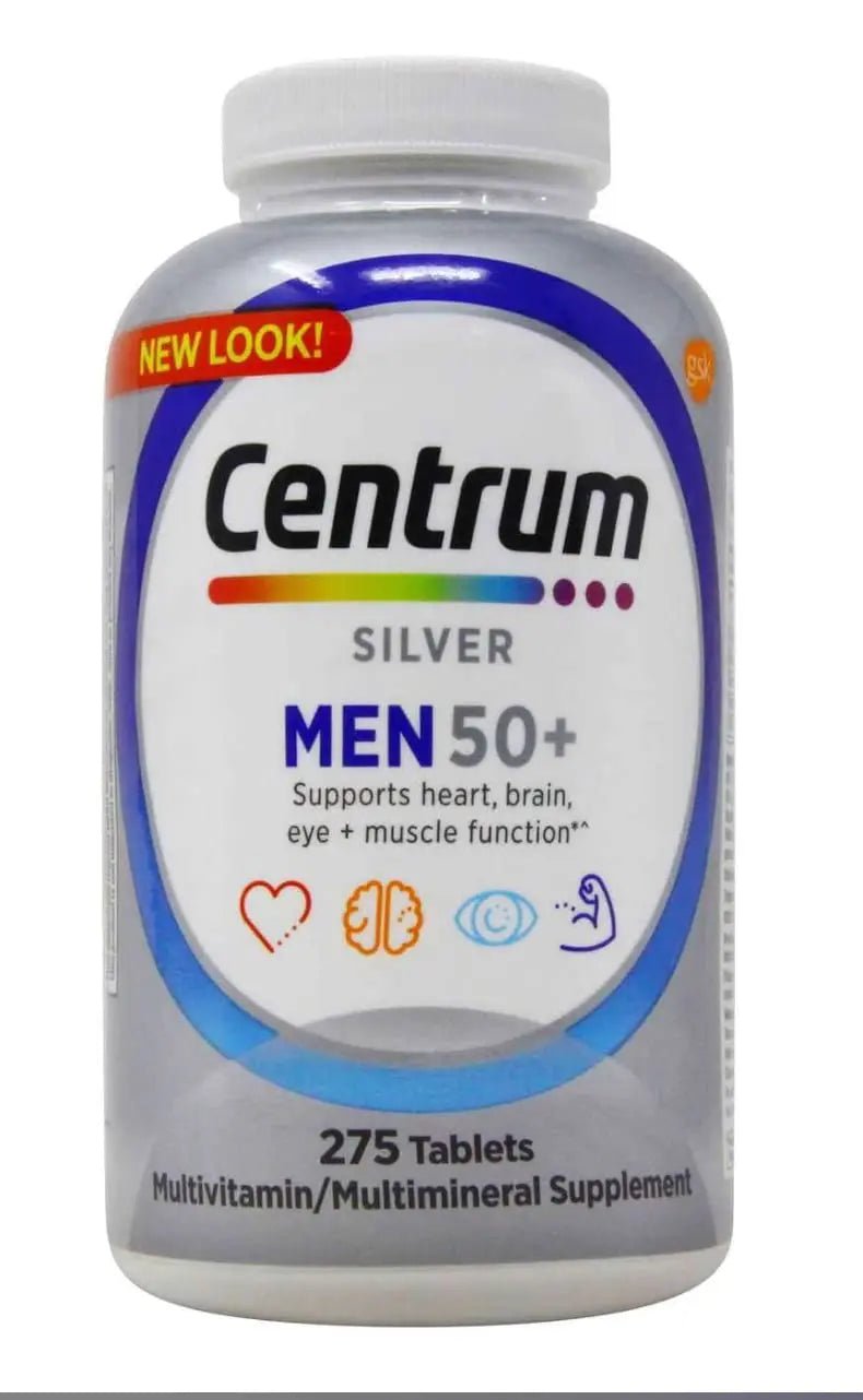 Centrum Men 50+ Multivitamin Tablet Age 50 and Older 275ct - PrimeBioHealth - canada supplements