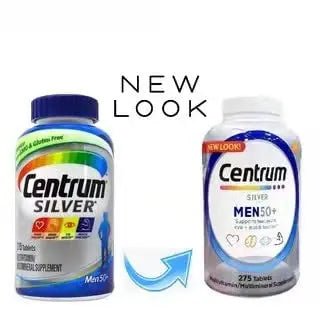 Centrum Men 50+ Multivitamin Tablet Age 50 and Older 275ct - PrimeBioHealth - canada supplements