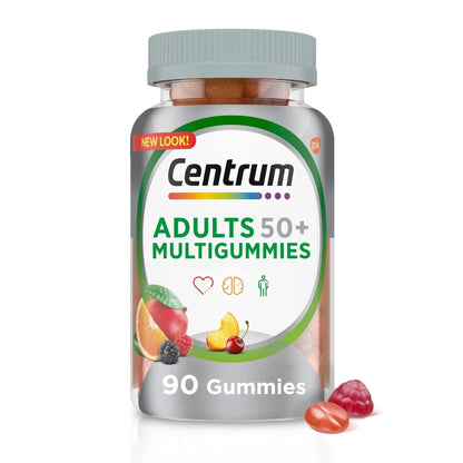 Centrum MultiGummies Gummy Multivitamin for Adults 50 Plus, Multivitamin/Multimineral Supplement with Calcium - PrimeBioHealth - canada supplements