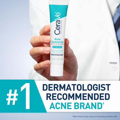 CeraVe Acne Control Gel, 2% Salicylic Acid Treatment With Glycolic Acid + Lactic Acids - PrimeBioHealth - canada supplements